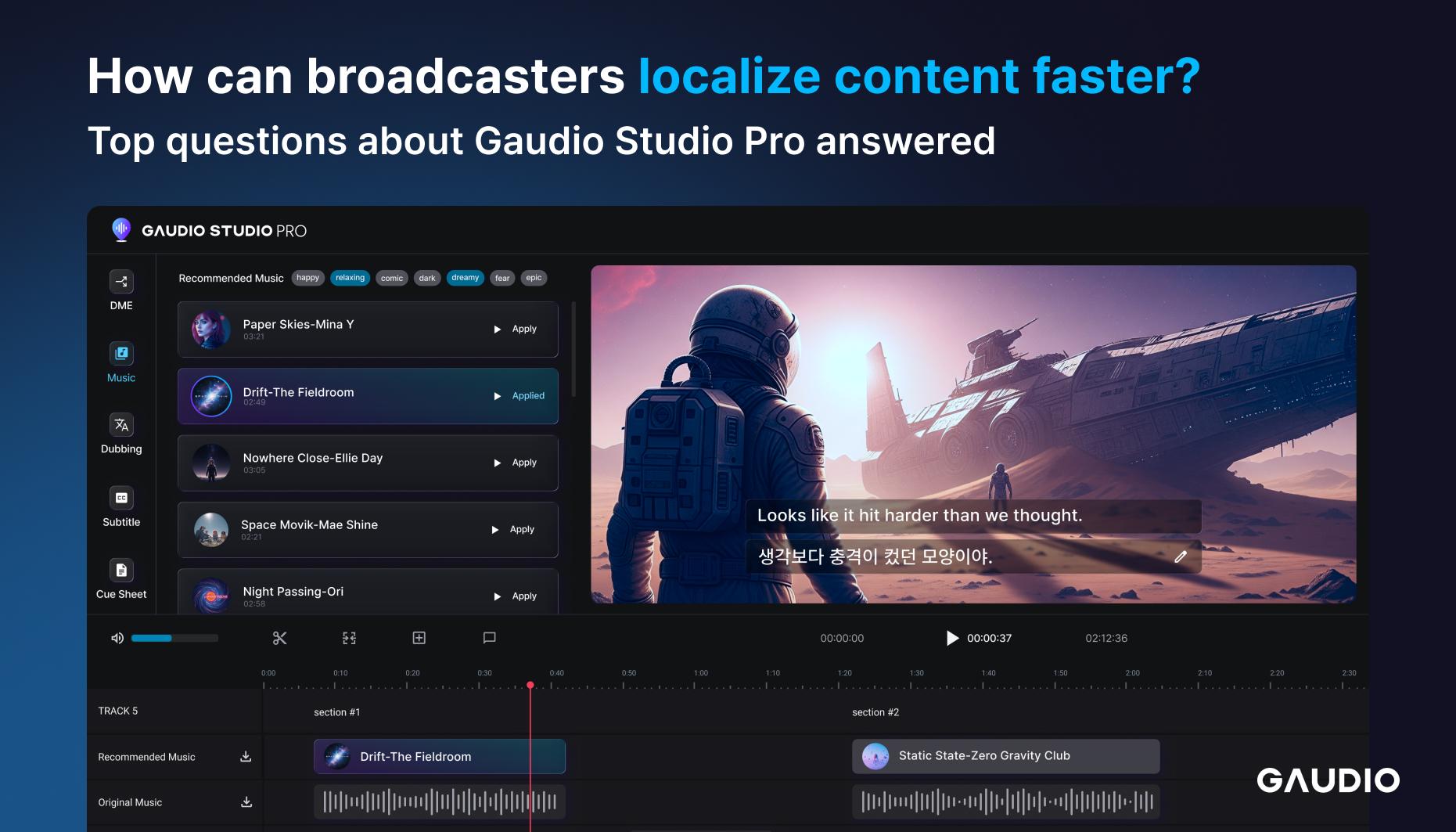 How can broadcasters localize content faster?